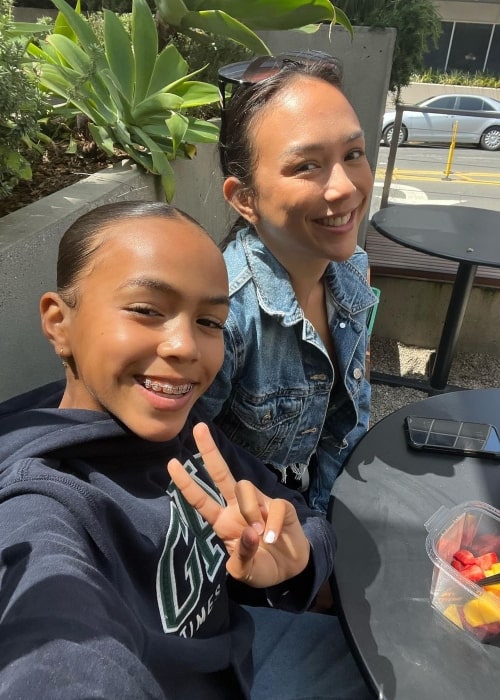 Deja Clark as seen in a selfie that was taken with her mother Kat Zoe Clark in May 2023