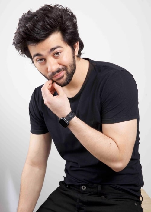 Karan Deol as seen while posing for the camera in September 2021