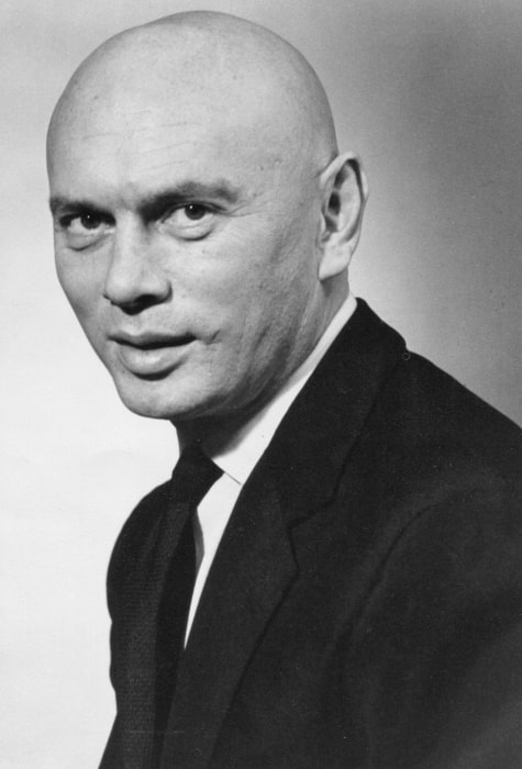 Yul Brynner as seen in a publicity press photo for the film 'The Magnificent Seven' (1960)