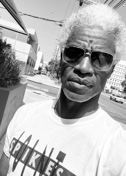 Charles Parnell in a black-and-white selfie in May 2022