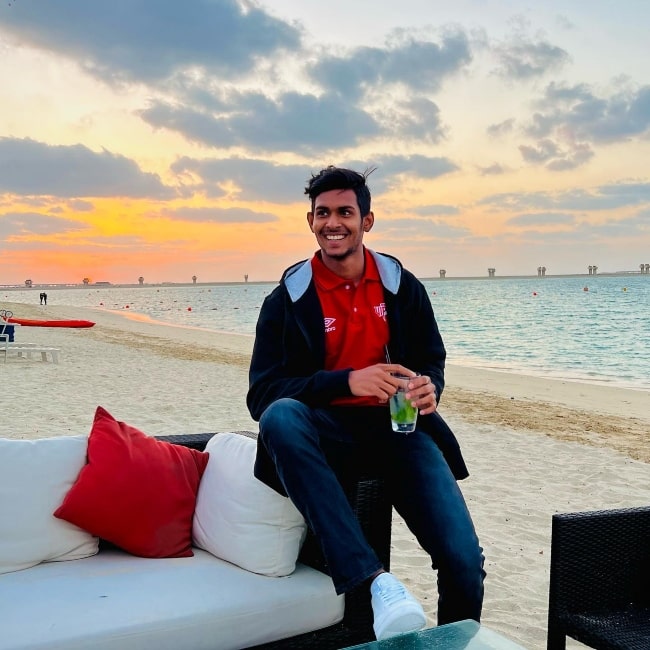 Matheesha Pathirana as seen in a picture that was taken in Jebel Ali Hotels & Resorts in February 2023