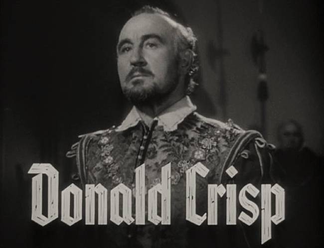 Donald Crisp as seen in a scene from the 1940 film The Sea Hawk