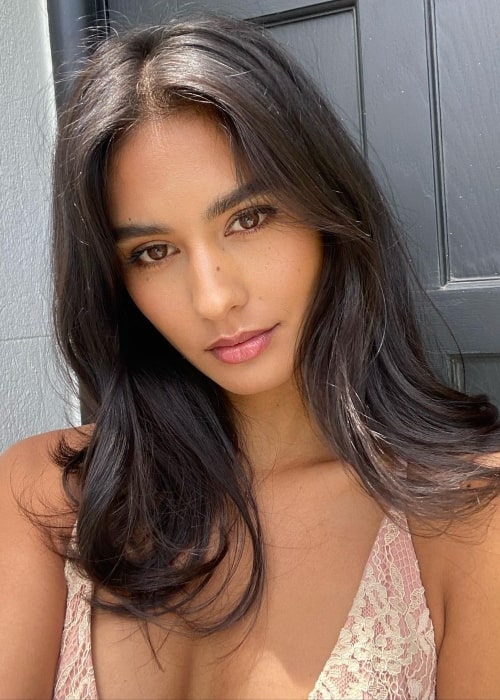 Ashika Pratt as seen while taking a selfie in Los Angeles, California in July 2022