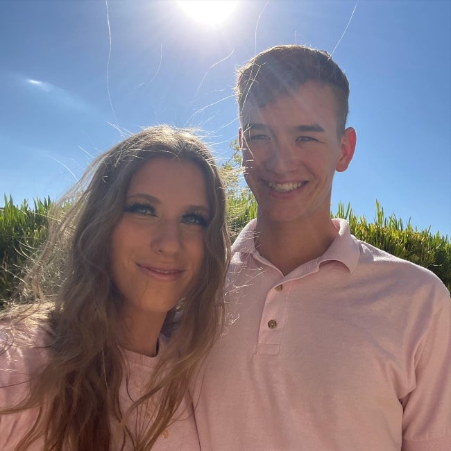 Cayden Christianson and her beau Alyssa Eckstein as seen in a selfie that was taken in July 2022