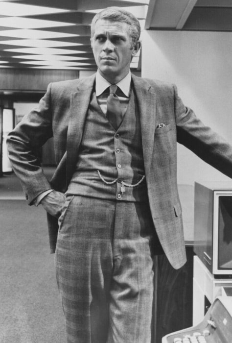 Steve McQueen as seen in 'The Thomas Crown Affair' (1968)