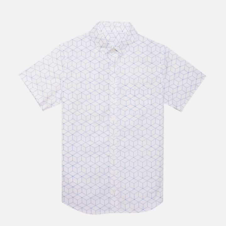 Kirrin Finch The Ray Geometric Short Sleeve Shirt