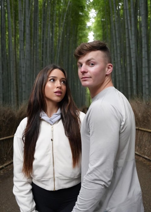 Jack Payne as seen in a picture with his beau Affaf Buslach in July 2023