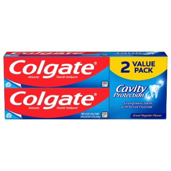 Colgate Cavity Protection Fluoride Toothpaste 2-Pack