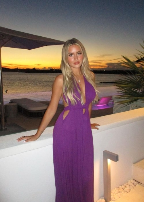 Olivia Chatfield as seen in a picture that was taken in July 2023, in Turks And Caicos