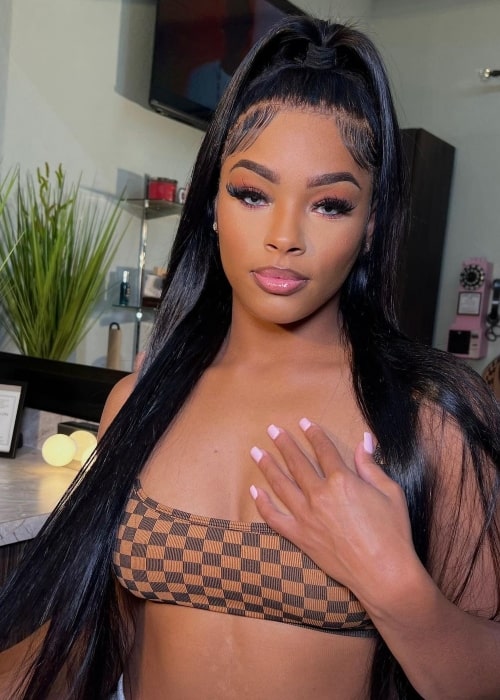 Infiniti Bradley as seen in a selfie that was taken in August 2022