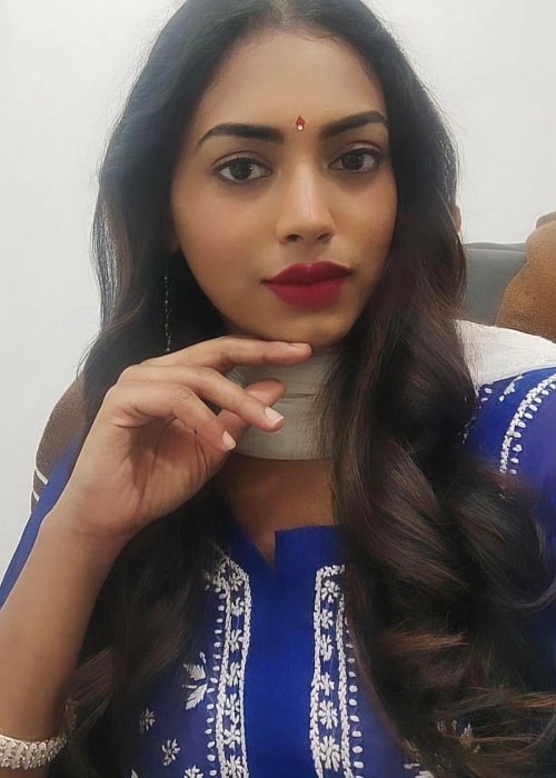 Sai Kamakshi Bhaskarla as seen in a selfie that was taken in May 2023, in Hyderabad