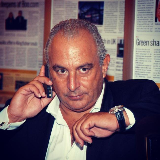 The British businessman Sir Philip Green
