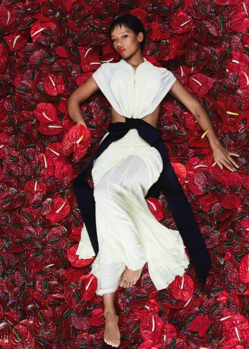 Taylor Russell as seen in a magazine photoshoot for Dazed Magazine in 2022