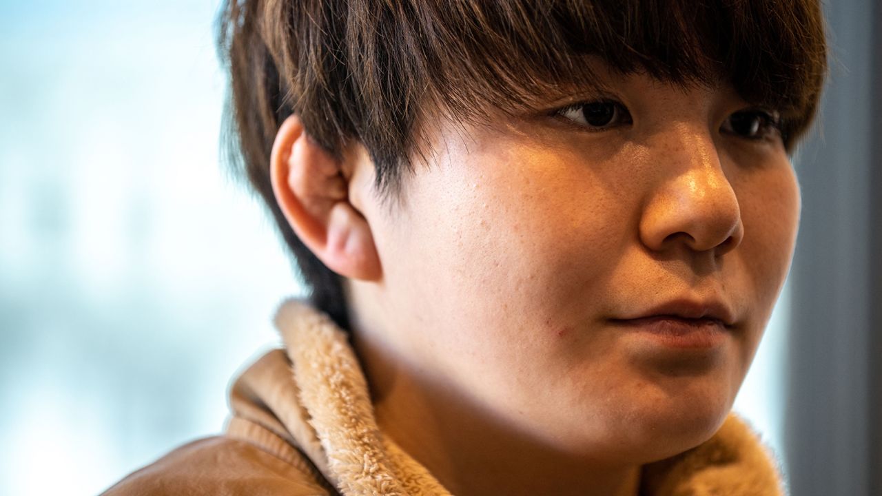 Rina Gonoi, a former member of Japan's Ground Self-Defense Force, pictured on February 22, 2023.