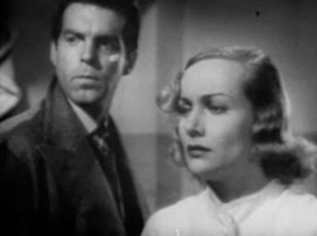 Fred MacMurray as seen with Carole Lombard in a scene from the 1937 film Swing High, Swing Low