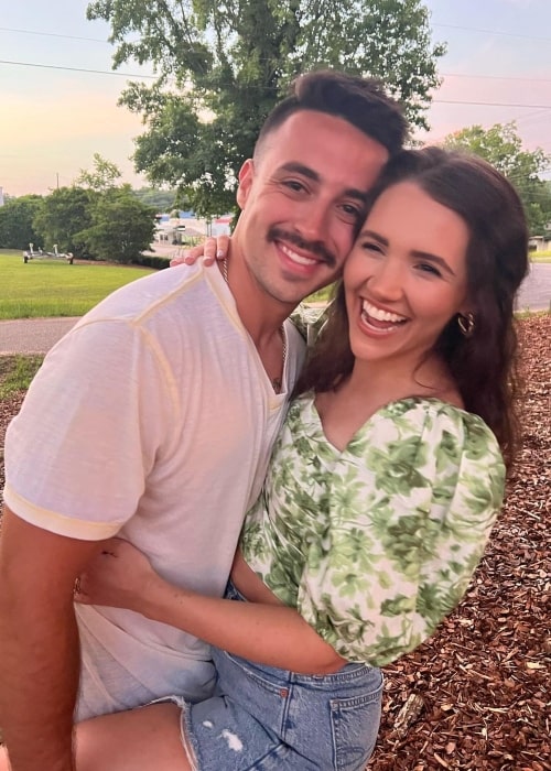 Hunter Cordle as seen in a picture with wife Devin that was taken in June 2022