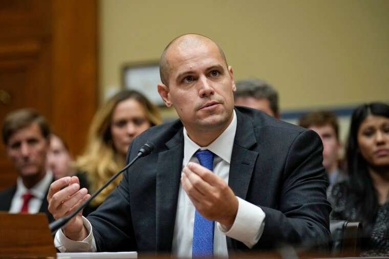 Ryan Graves, executive director of Americans for Safe Aerospace, testifies on July 26, 2023.