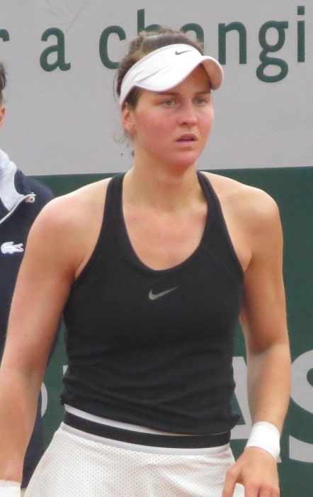 Liudmila Samsonova as seen at the 2019 French Open (her Grand Slam main-draw debut)