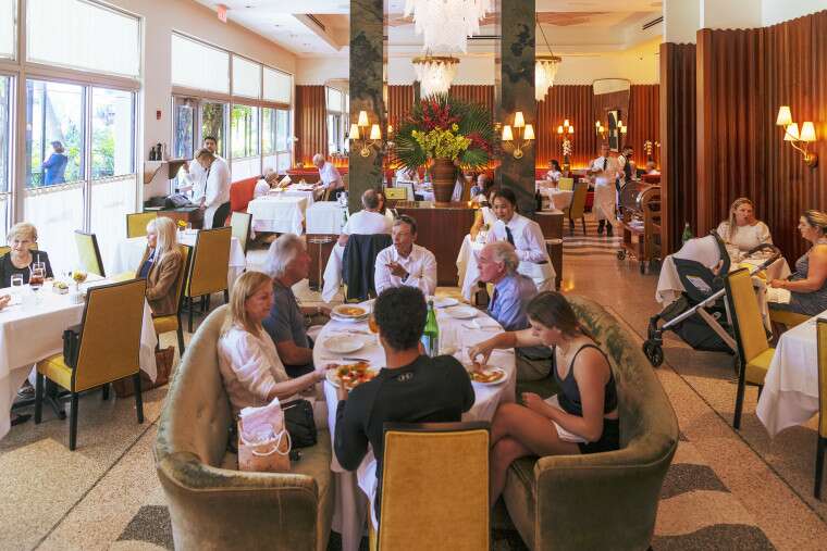 A restaurant in Palm Beach, Fla., on Feb. 23, 2022.