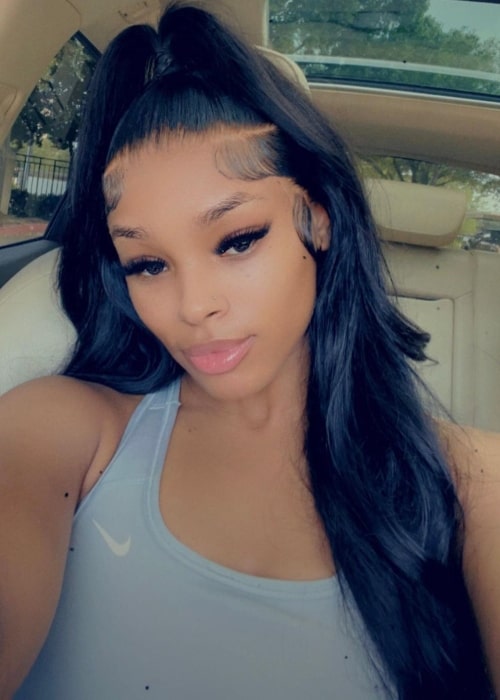 Infiniti Bradley as seen in a selfie that was taken in April 2023