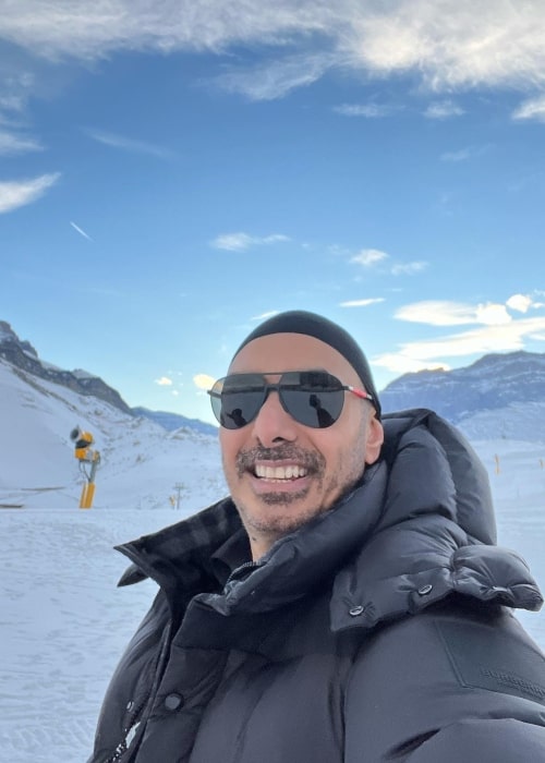 Sukhbir Singh as seen while taking a selfie in January 2023