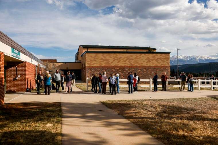 School board meetings held at the Woodland Park School District Administration building have attracted large crowds since a group of conservatives were elected.