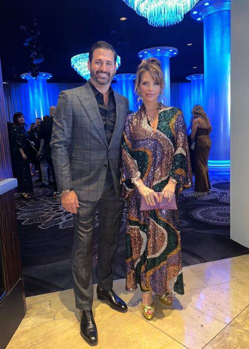 Dina Cantin as seen with her husband David in December 2022