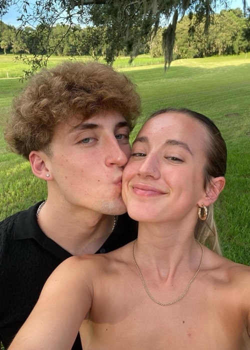 Abbey Bankson as seen in a selfie with her boyfriend Joshua Simard that was taken in October 2022