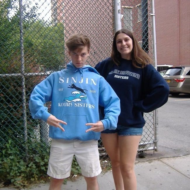 Kalynn Koury as seen in a picture with her brother Weston Koury in June 2023