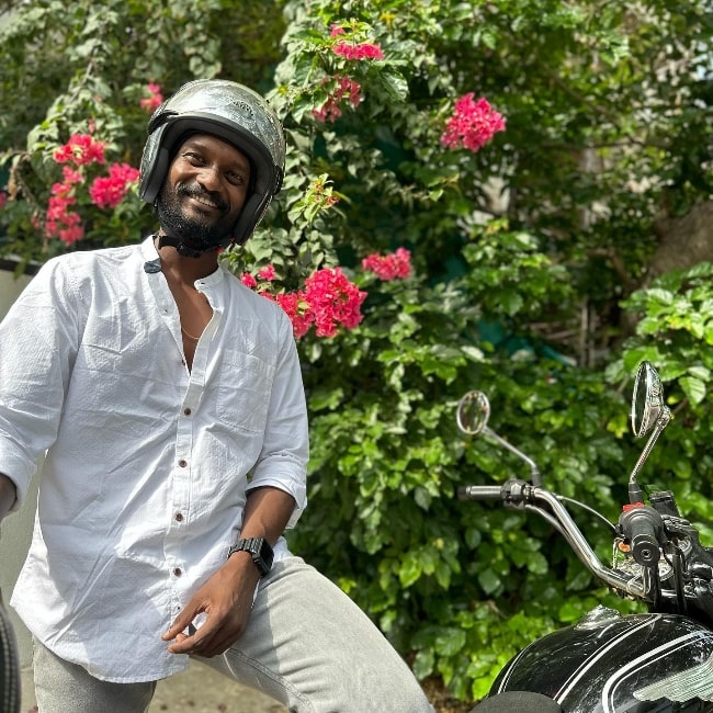 Hari Krishnan as seen while smiling in a picture in May 2023