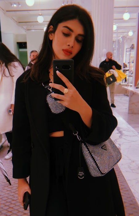 Dushara Vijayan as seen while taking a mirror selfie in June 2023