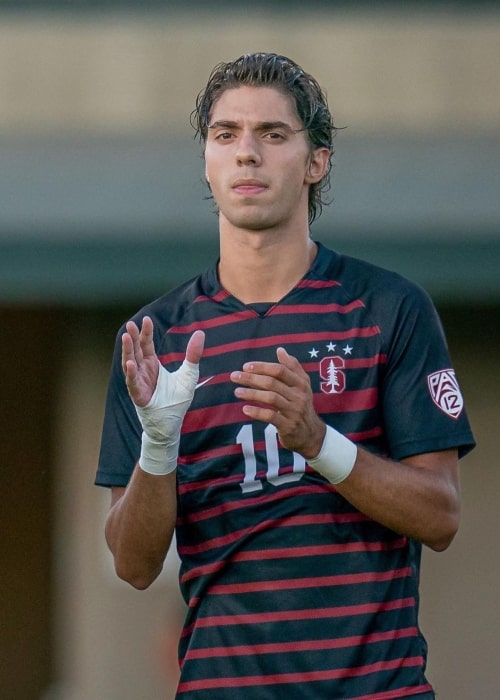 Carlo Agostinelli as seen in a picture taken while playing for Stanford Men's Soccer in May 2023