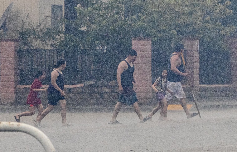 Tropical storm Hilary in Thermal, CA.