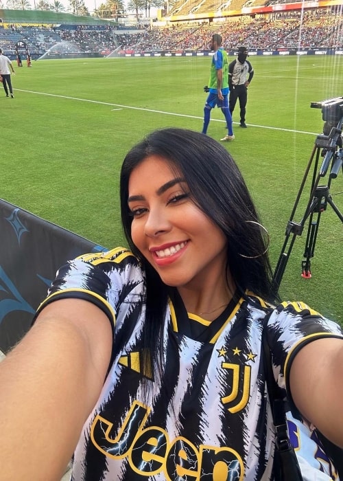 Ingrid Ohara as seen in a selfie that was taken in July 2023, at the Dignity Health Sports Park