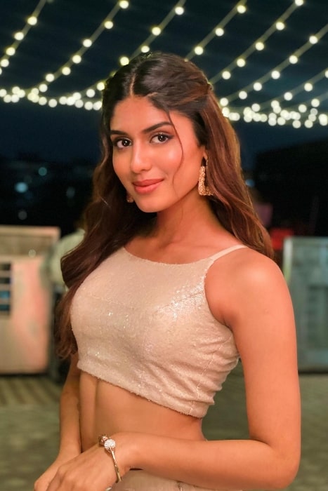 Trisha Shetty as seen while smiling for a picture in April 2022