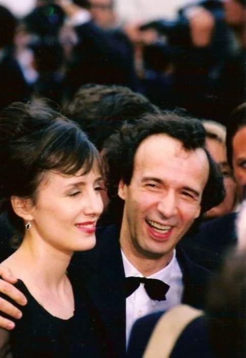 Roberto Benigni as seen with his wife Nicoletta Braschi at the 1998 Cannes Film Festival