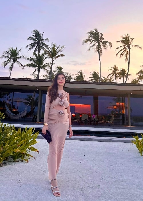 Antara Motiwala as seen while posing for a picture during a sunset in April 2023