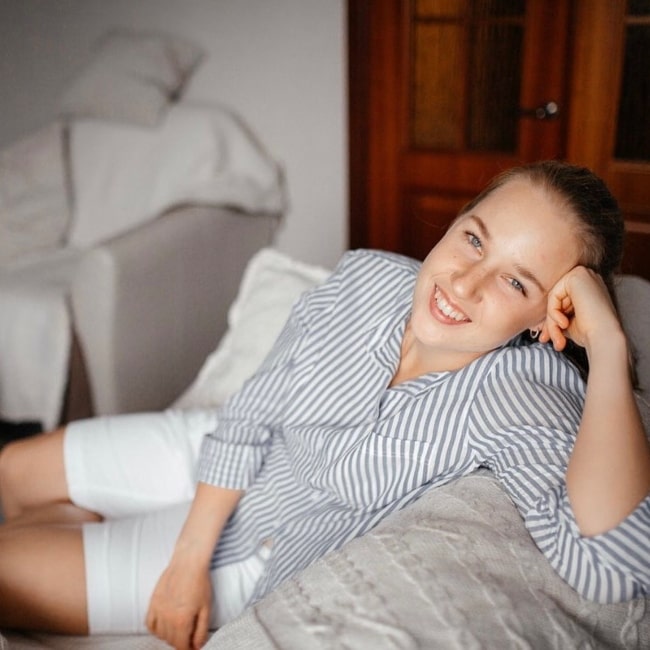 Anna Blinkova as seen in a picture that was taken in September 2021