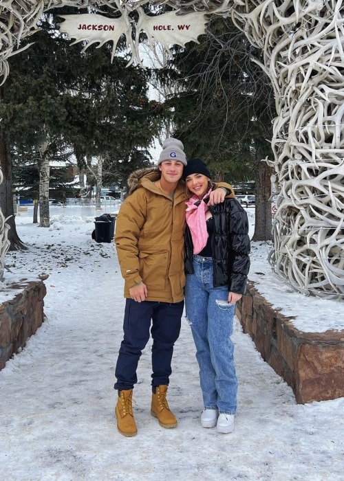 Andrew Ciufo as seen in a picture with his girlfriend Kendall Vertes taken January 2023