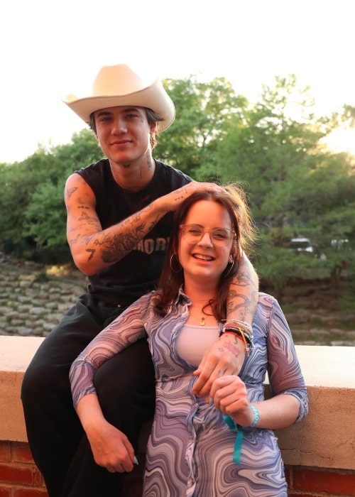 Haley Hossler as seen in a picture with her brother Jaden Hossler that was taken in April 2023