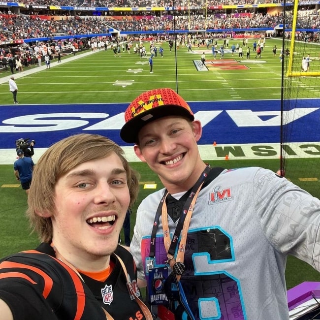 Lance Thirtyacre as seen in a selfie with his brother Logan that was taken in February 2022, in Los Angeles, California
