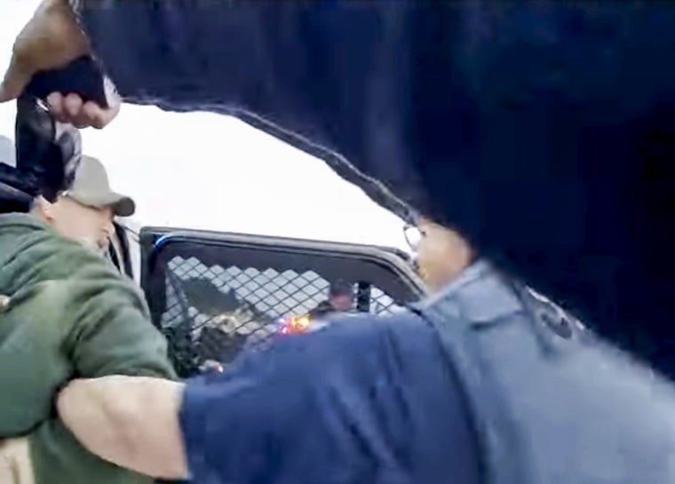 Bodycam footage shows Colorado sheriff's deputies using a taser on Kenneth Espinoza during an arrest on Nov. 29, 2022, in Trinidad, Colo.