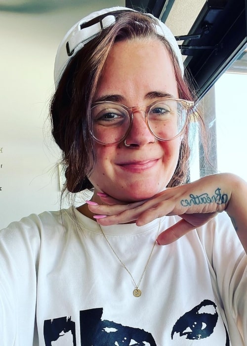 Haley Hossler as seen in a selfie that was taken in September 2023