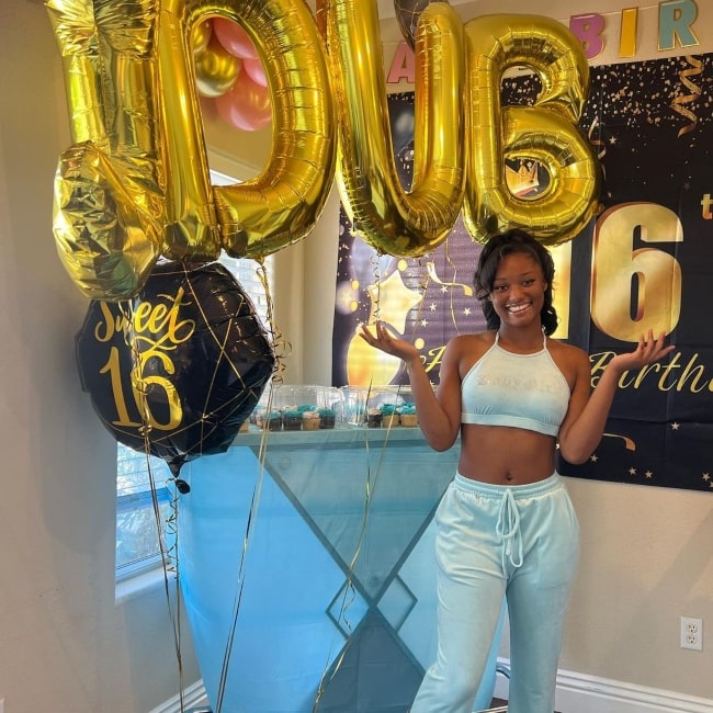 J'aaliyah Royalty as seen in a picture that was taken on her 16th birthday in June 2023