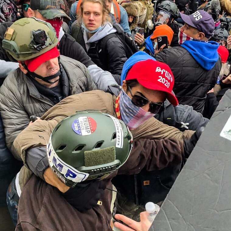 Edward Badalian at the U.S. Capitol on Jan. 6, 2021.