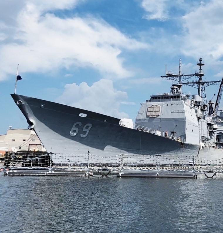 The USS Vicksburg.