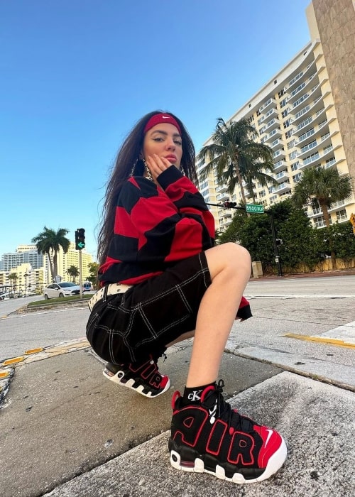 Candela Díaz as seen in a picture that was taken in June 2023, in Miami Beach, Florida