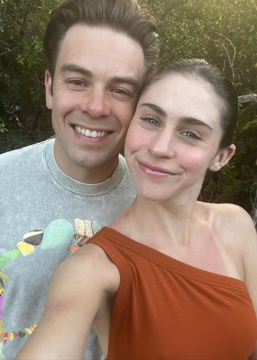 Kelsey Kreppel as seen in a selfie with her husband YouTuber Cody Ko that was taken in February 2023, in Turks And Caicos Island