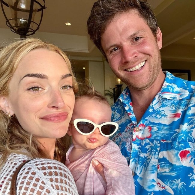 Matt Ziering as seen in a selfie with his wife Brianne and their daughter taken in September 2023