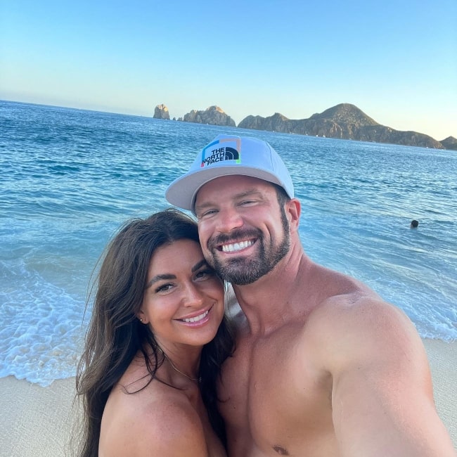 Lindsay Bingham as seen in a selfie with her husband September 2023, in Cabo